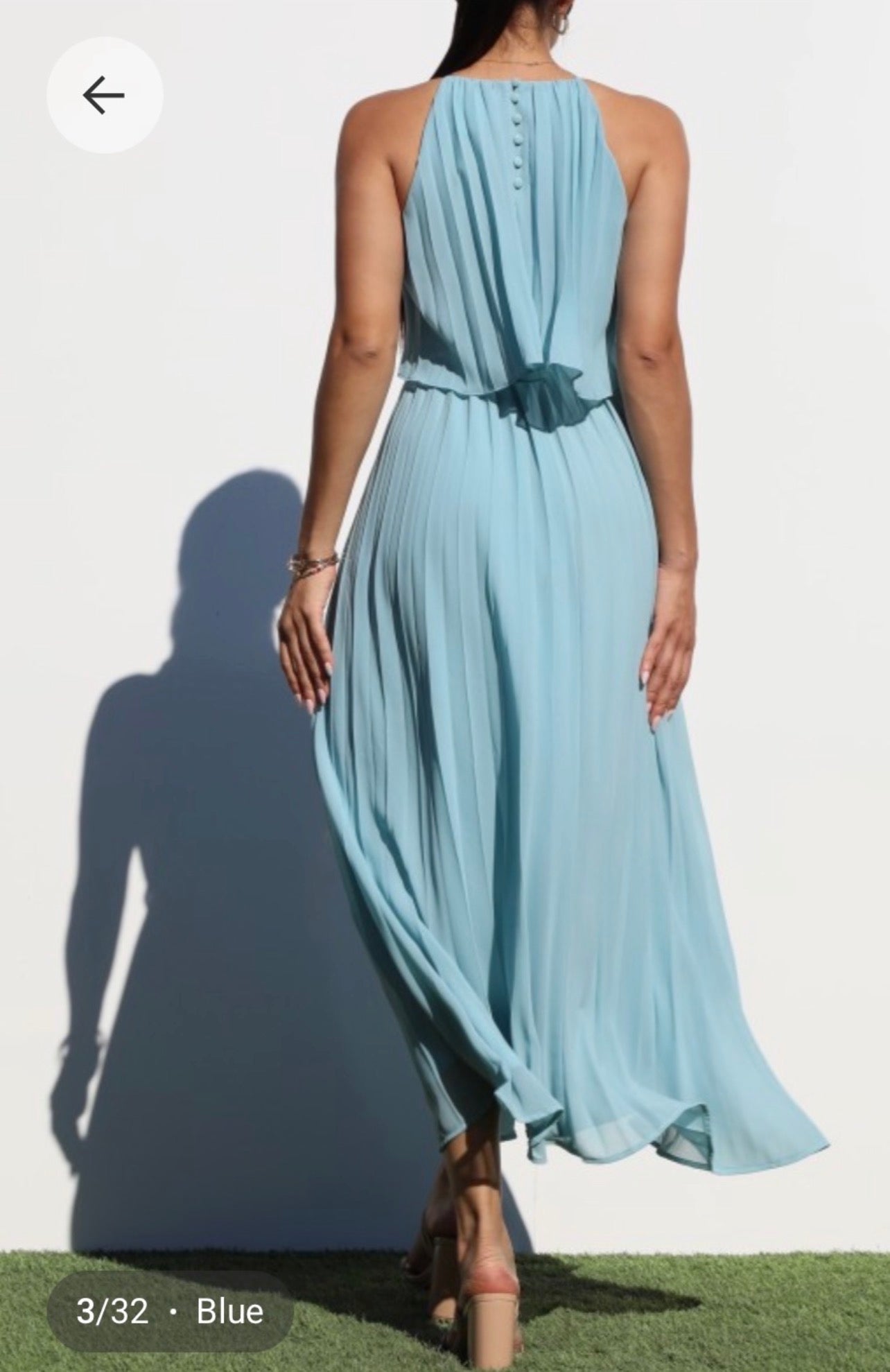Pleated maxi Dress