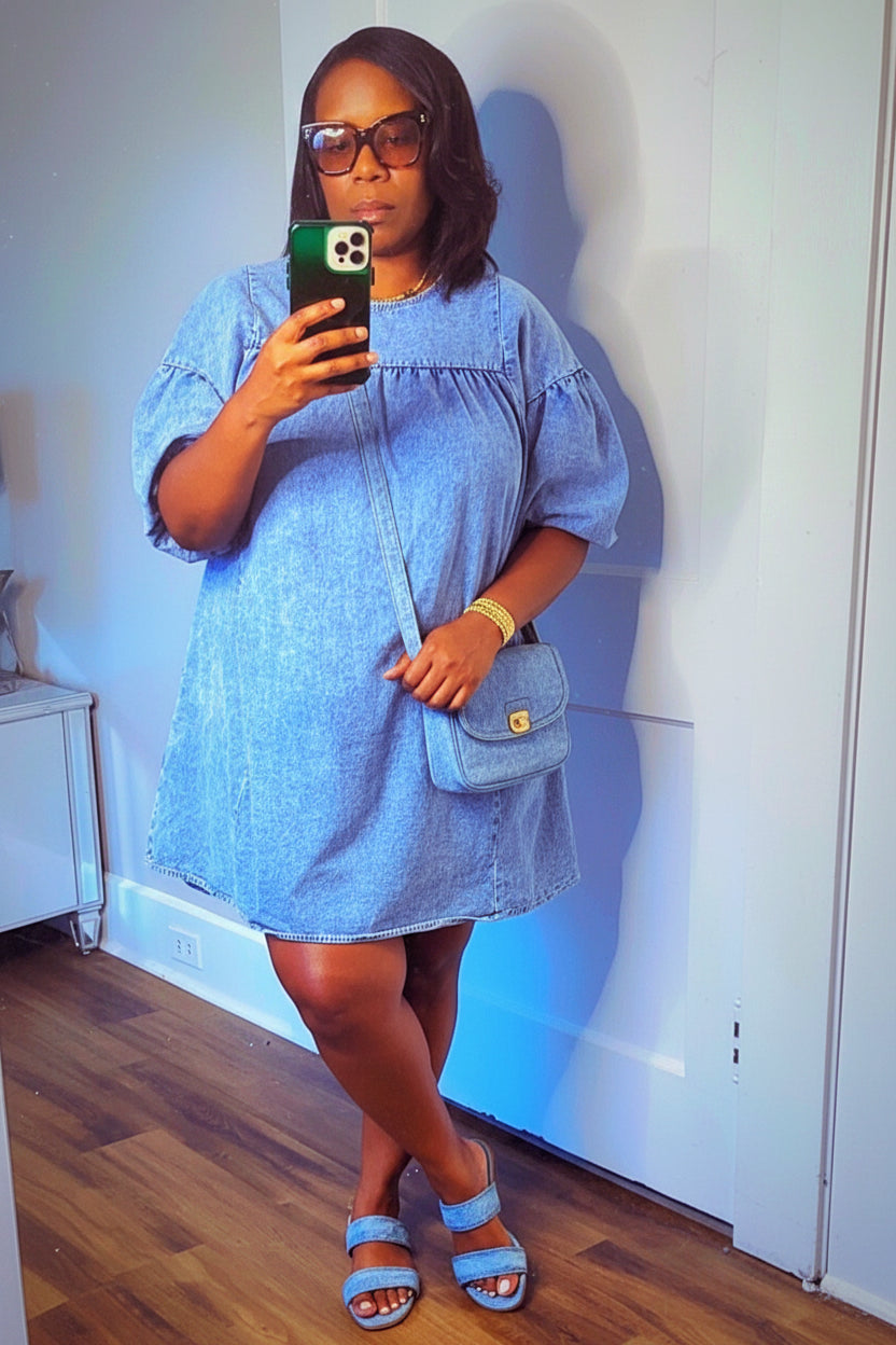 Denim Baby Doll dress