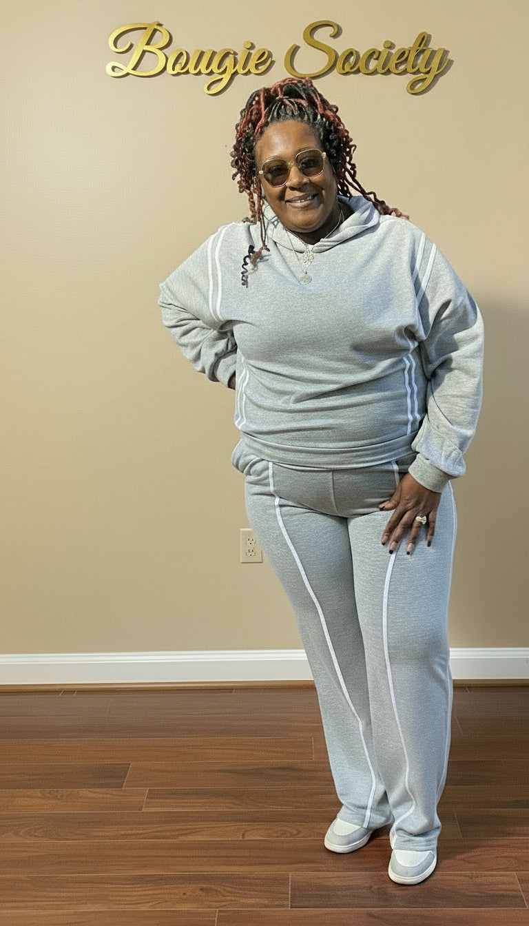 Gray sweat suit PLus