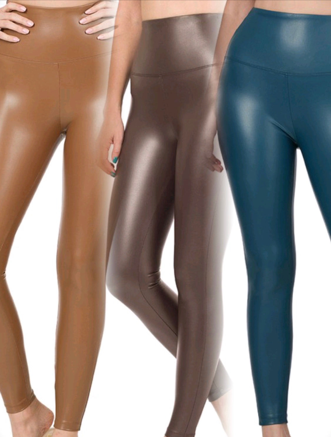 Faux leather leggings