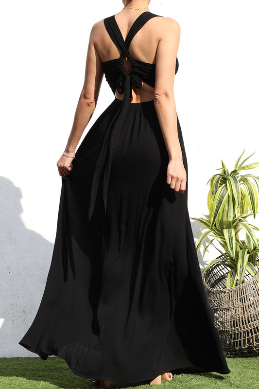 Rita black sundress
