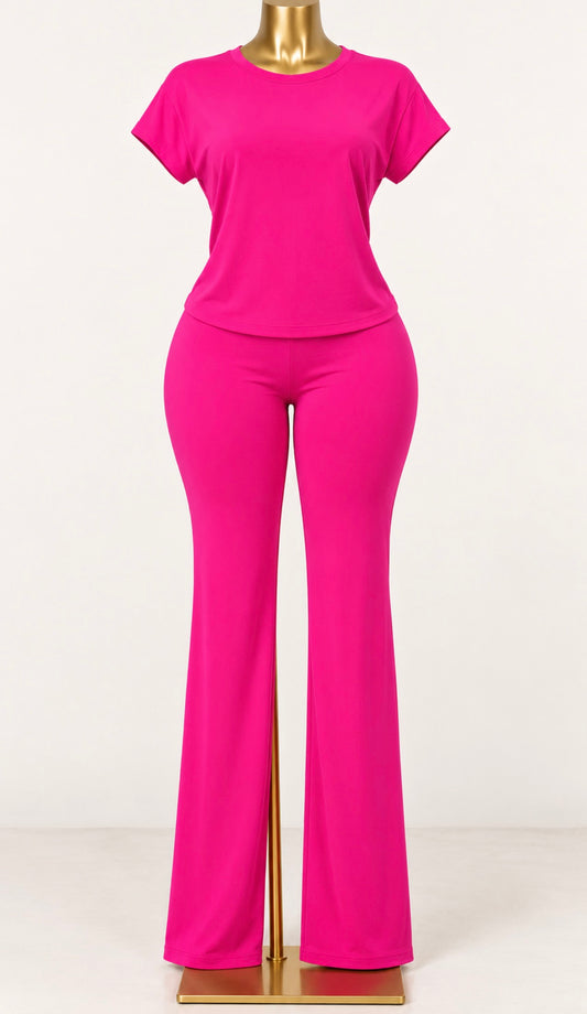Pink Pant Set Curvy
